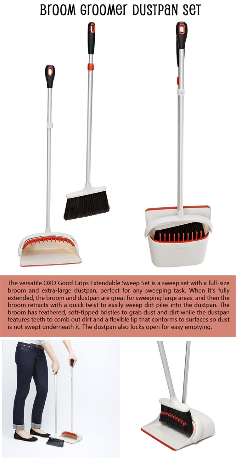 Broom Groomer Dustpan Set