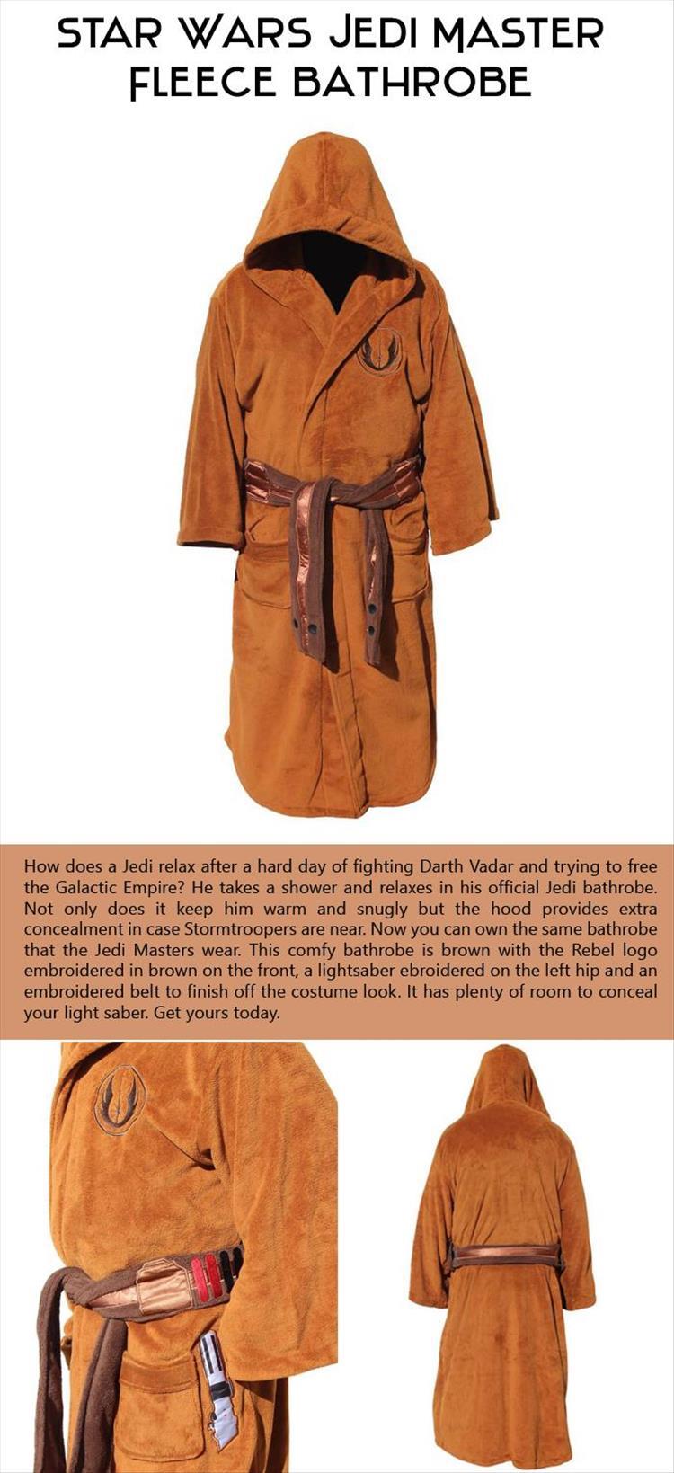 Star Wars Jedi Master Fleece Bathrobe