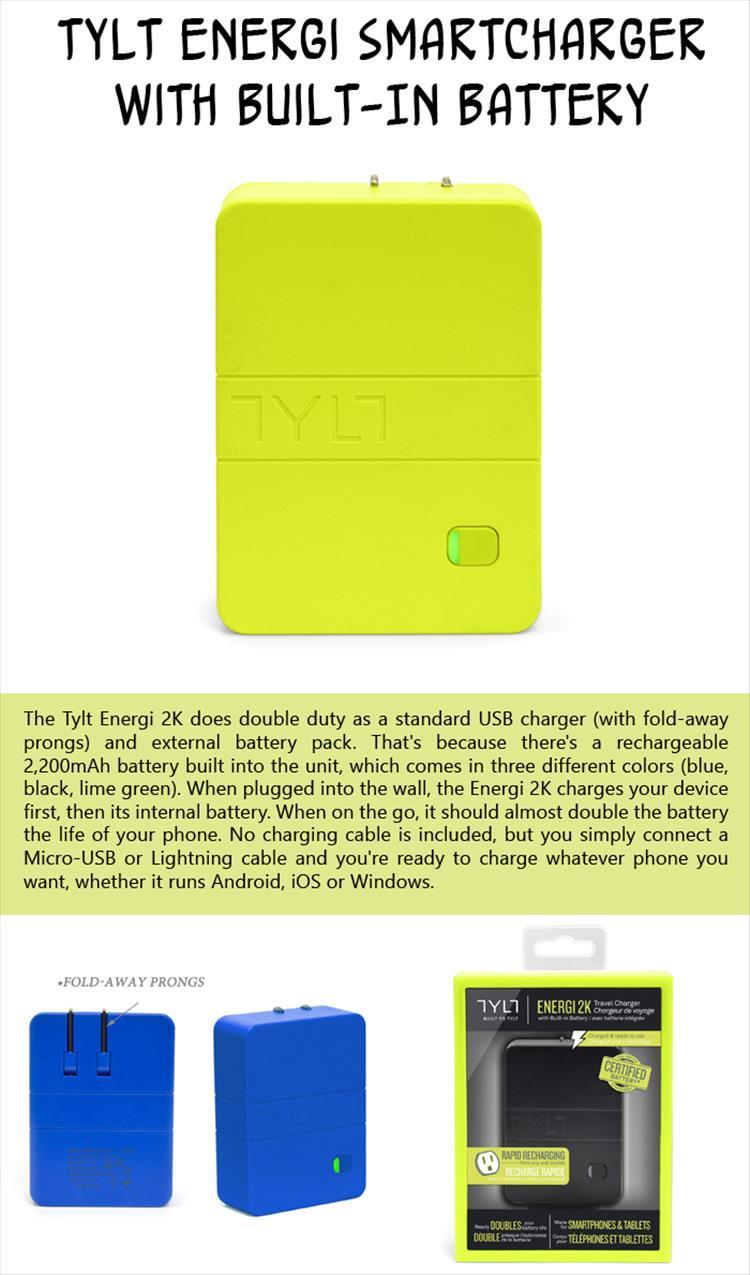 TYLT Energi SmartCharger with Built-In Battery