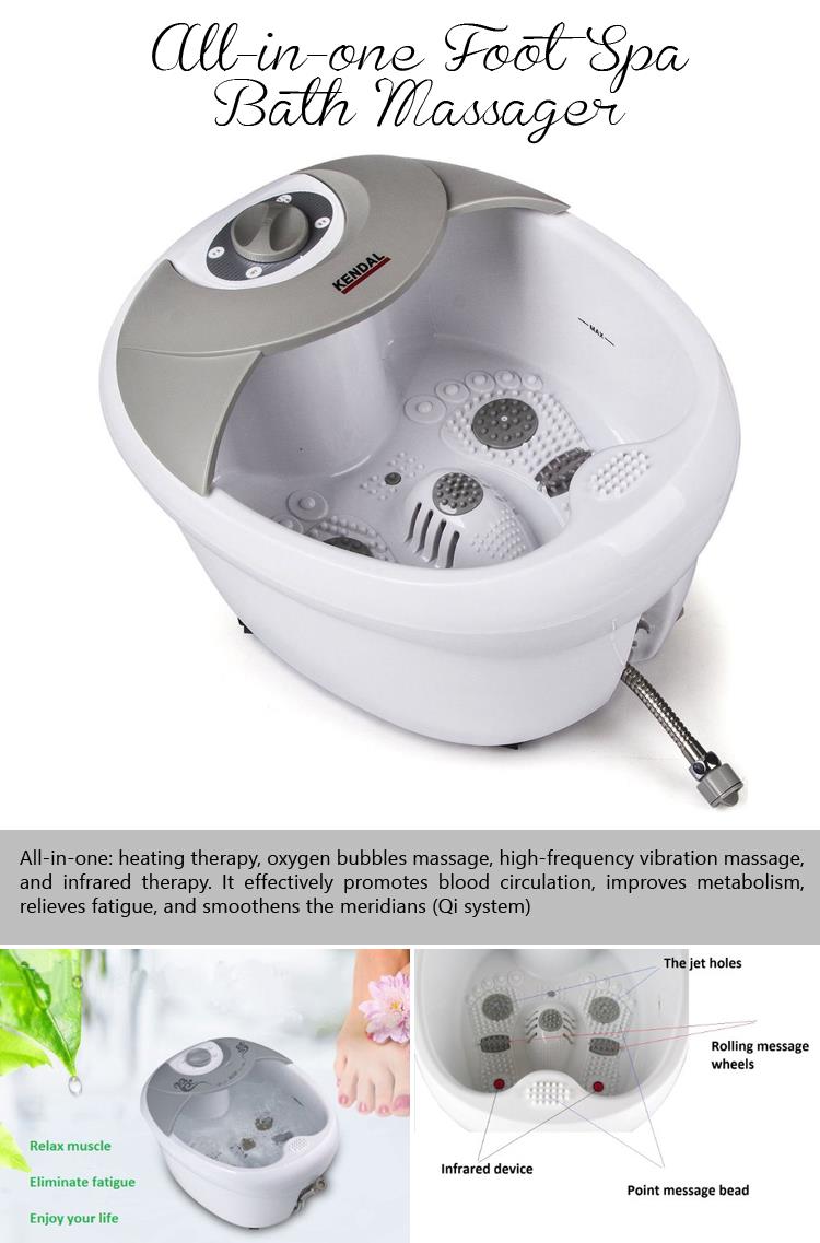 All in one foot spa bath massager