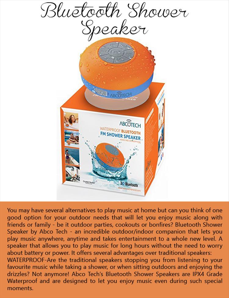 Bluetooth Shower Speaker