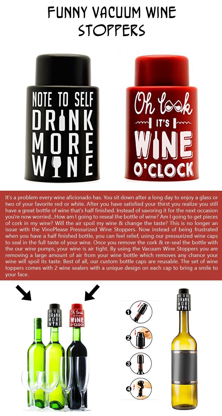 Funny Vacuum Wine Stoppers