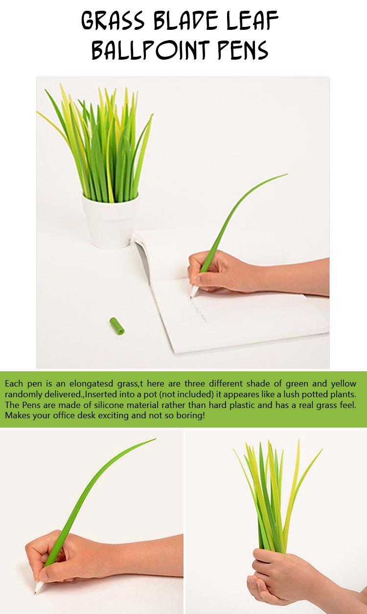 Grass Blade Leaf Ballpoint Pens