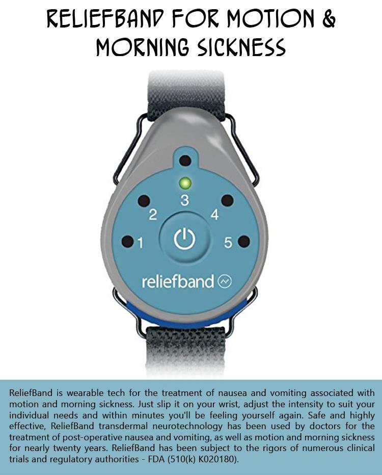 Reliefband for Motion and Morning Sickness