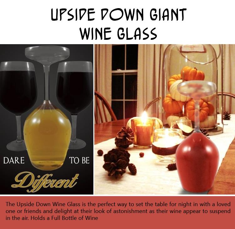 Upside Down Giant Wine Glass