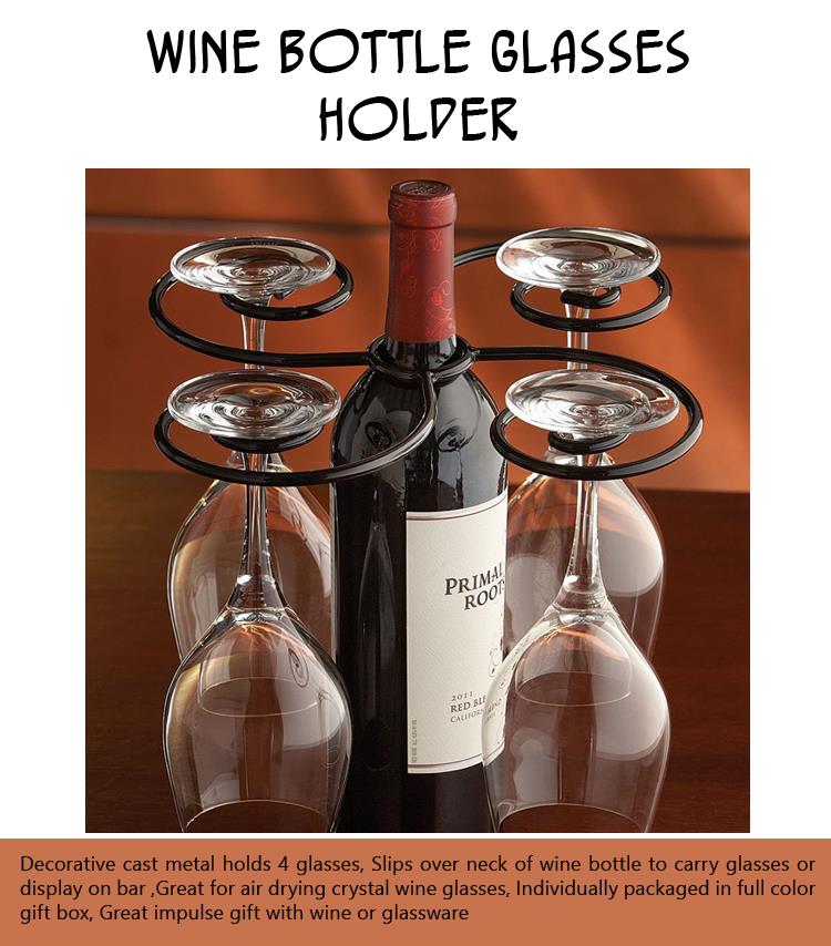 Wine Bottle Glasses Holder