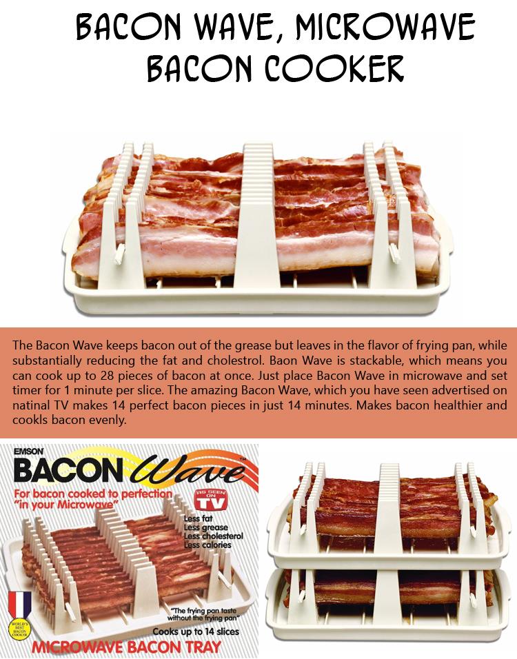 Bacon Wave, Microwave Bacon Cooker