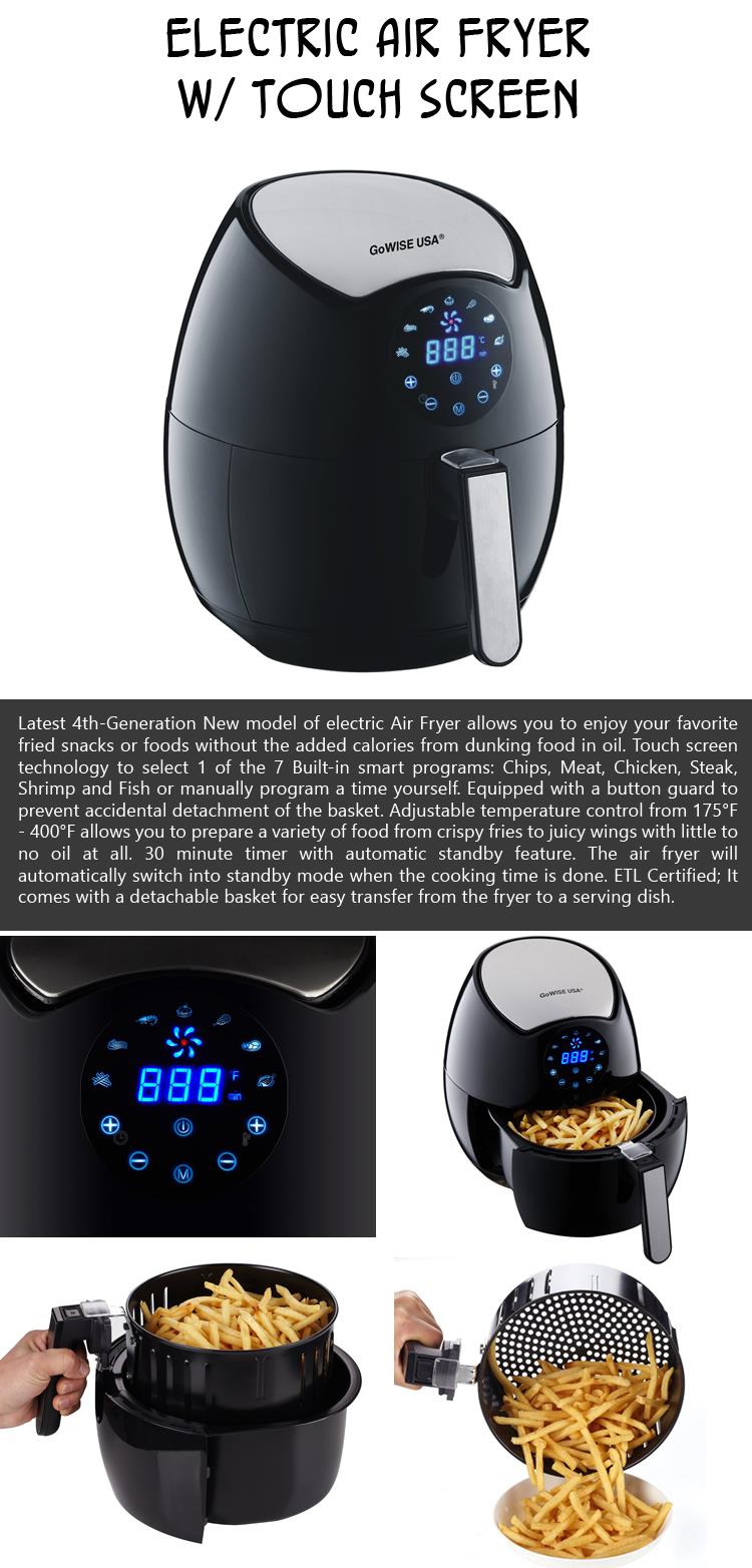 Electric Air Fryer with Touch Screen