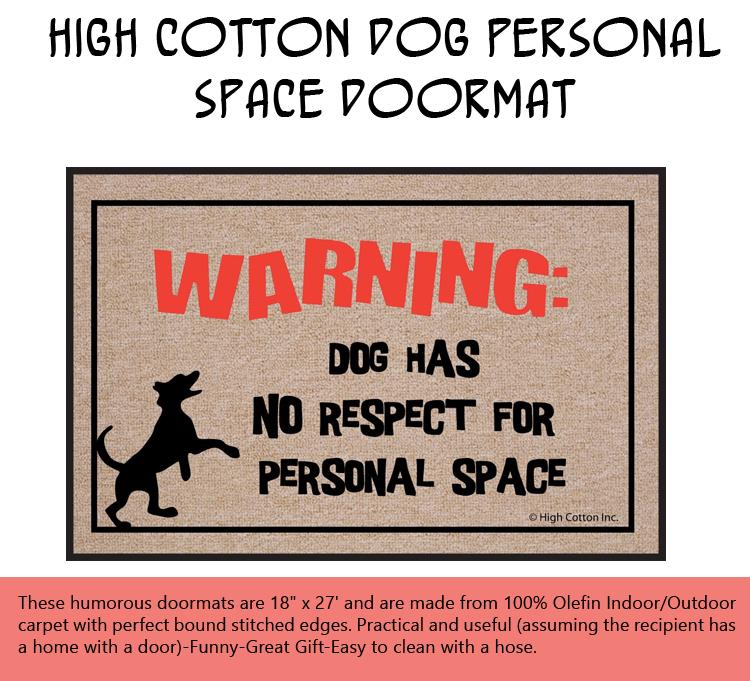 High Cotton Dog Personal Space Doormat