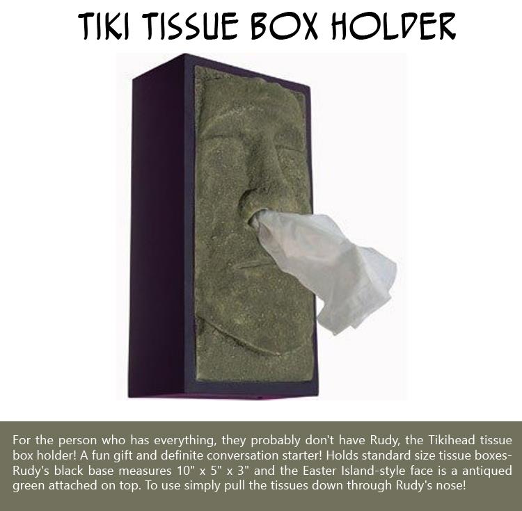 Tiki Tissue Box Holder