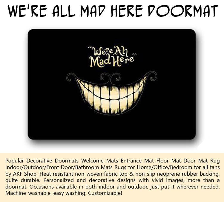 We're All Mad Here Doormat