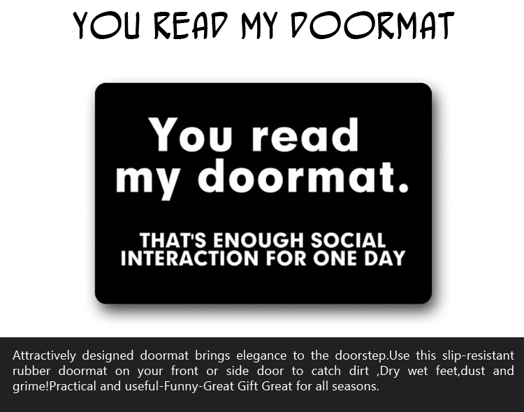 You Read My Doormat