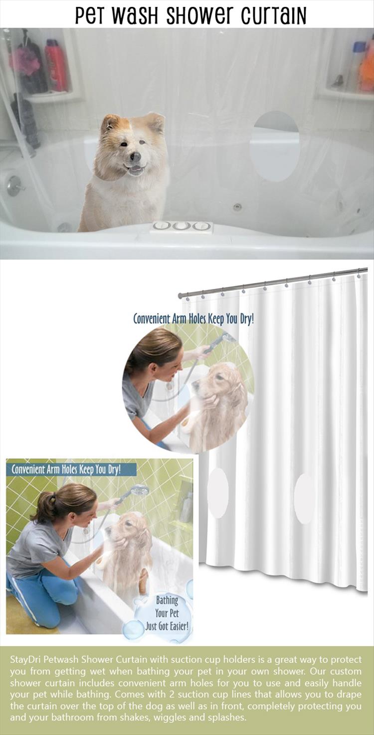 Pet Wash Shower Curtain