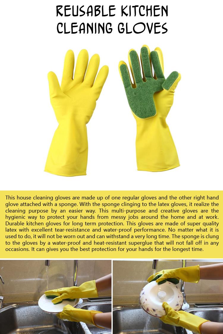 Reusable Kitchen Cleaning Gloves