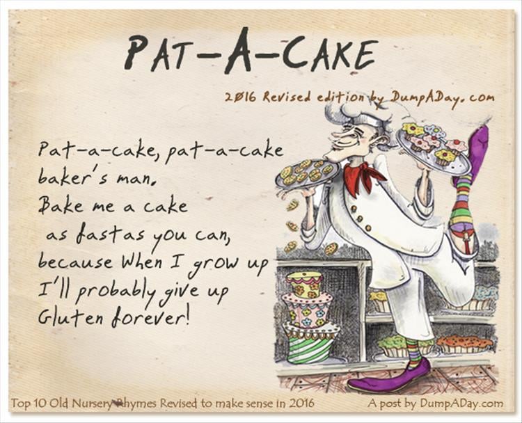 Top 10 Old Nursery Rhymes Revised- Pat A Cake