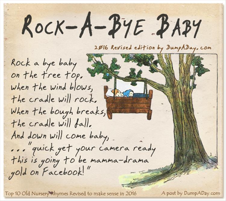 Top 10 Old Nursery Rhymes Revised- Rock A Bye Baby