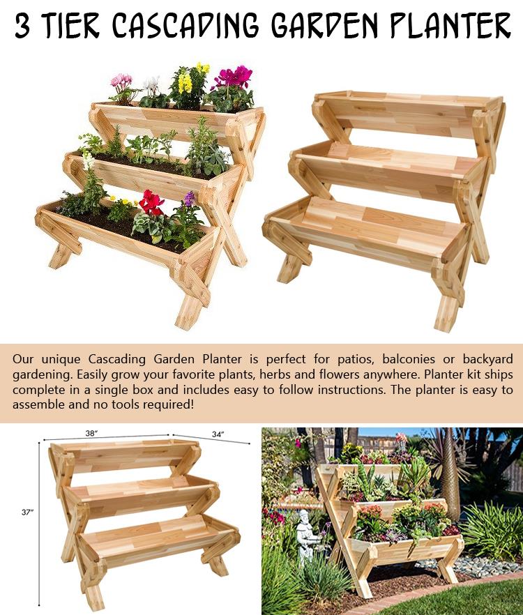 3 Tier Cascading Garden Planter