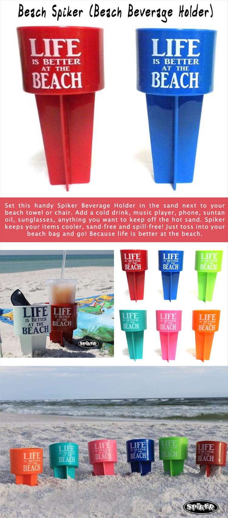 Beach Spiker Beach Beverage Holder