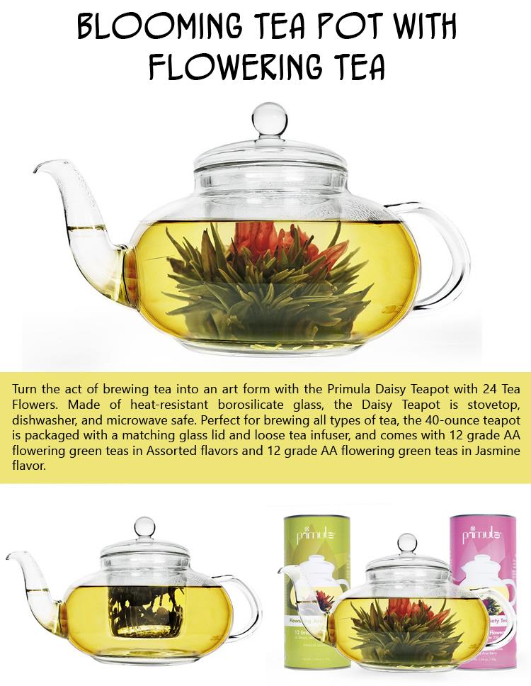Blooming Tea Pot with Flowering Tea