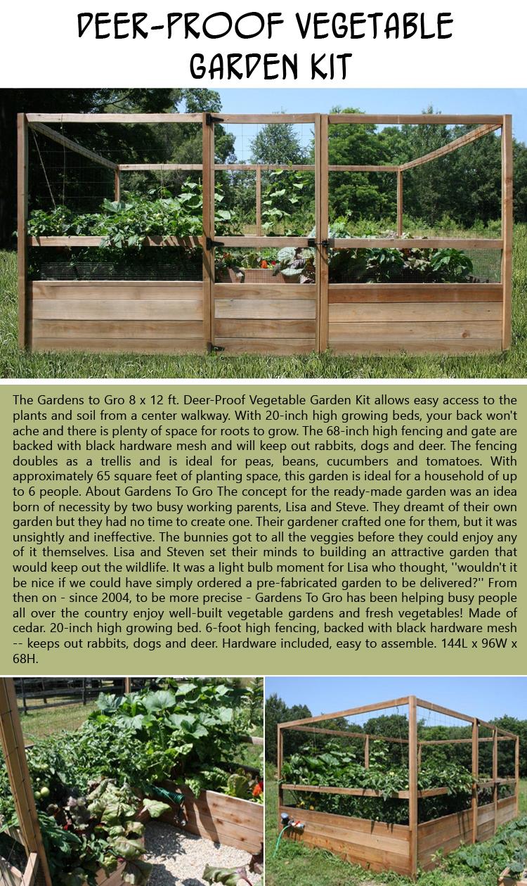 Deer-Proof Vegetable Garden Kit