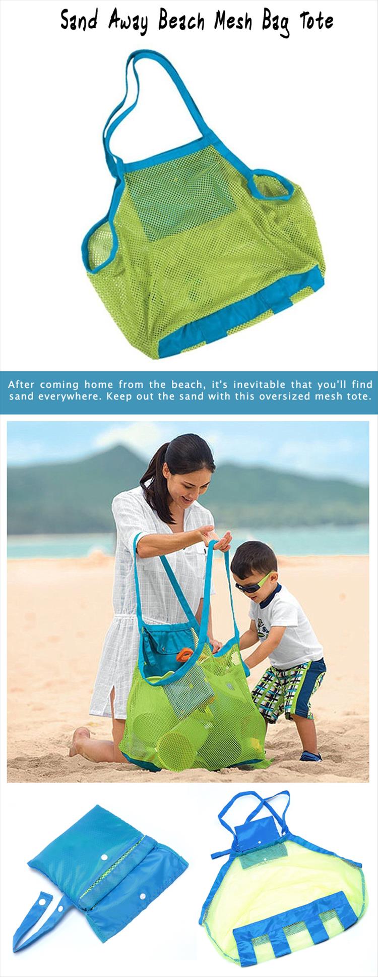 Sand Away Beach Mesh Bag Tote