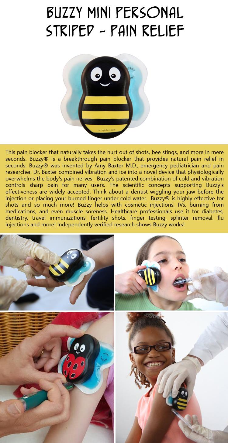 Buzzy Mini Personal Striped - Pain relief