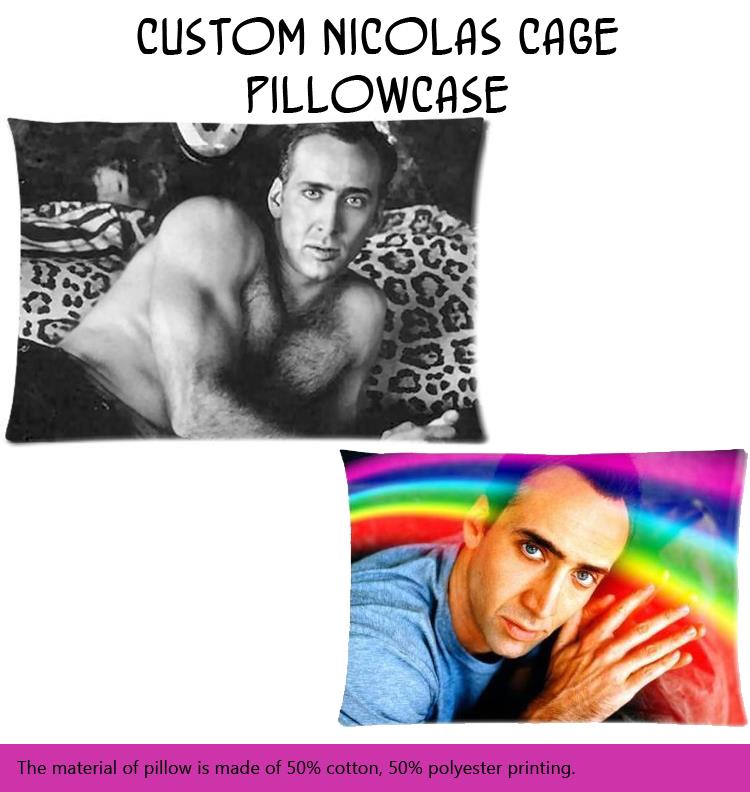 Custom Nicolas Cage Pillowcase