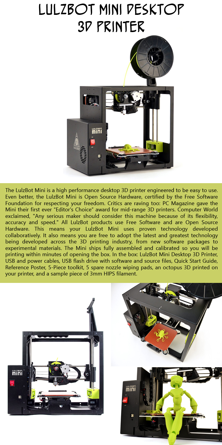 LulzBot Mini Desktop 3D Printer