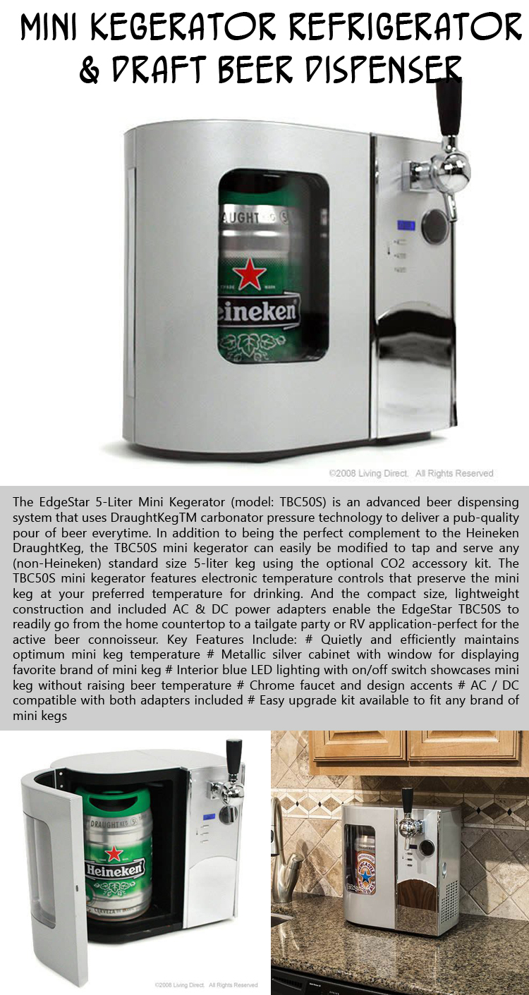 Mini Kegerator Refrigerator