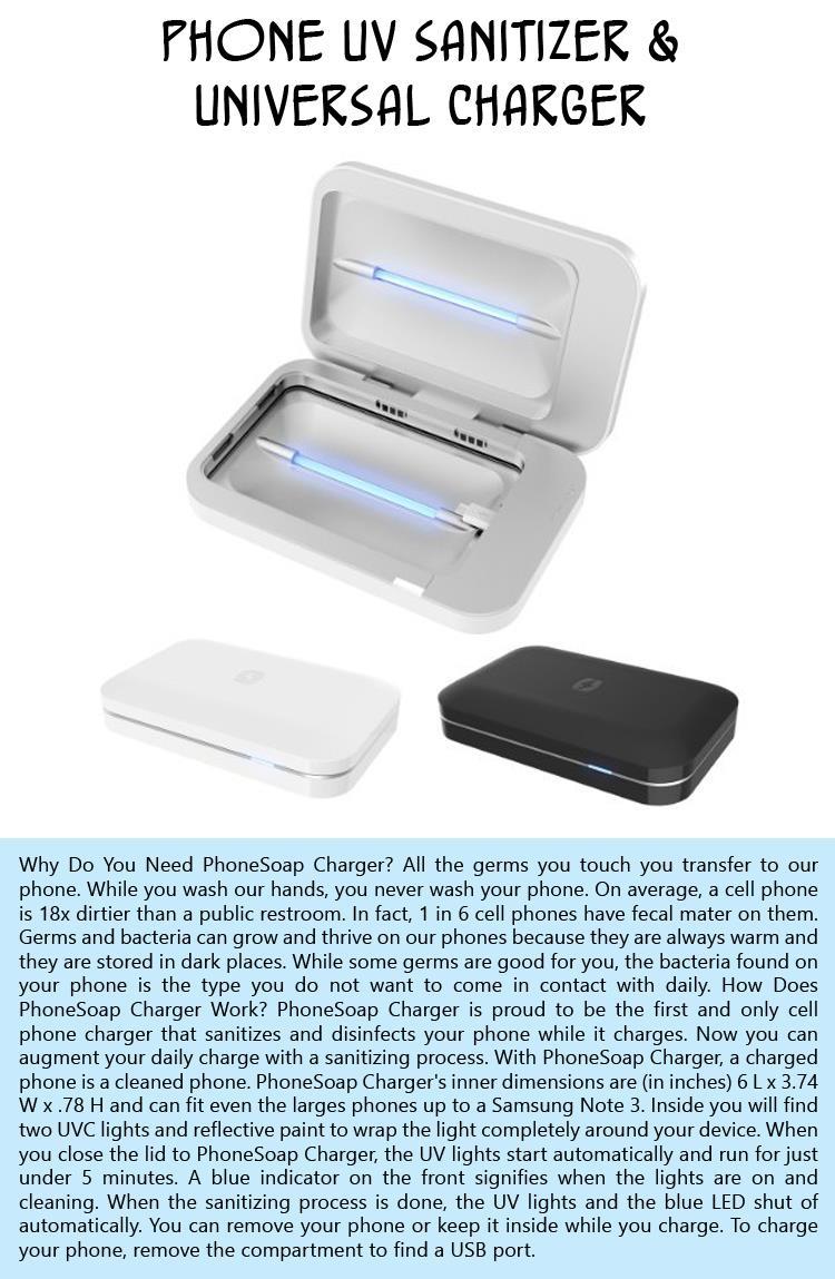 Phone UV Sanitizer & Universal Charger
