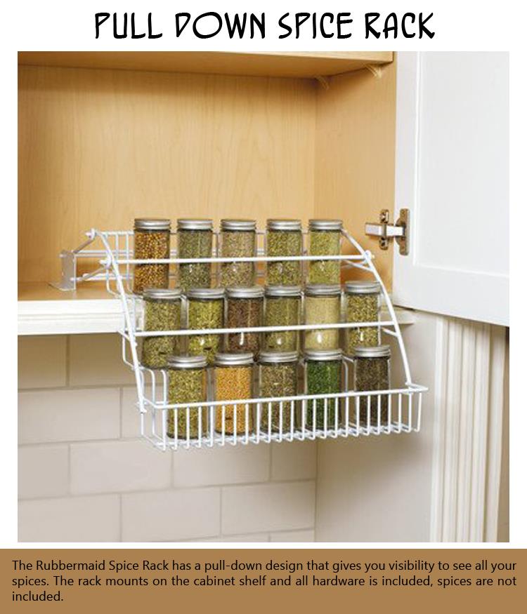 Pull Down Spice Rack
