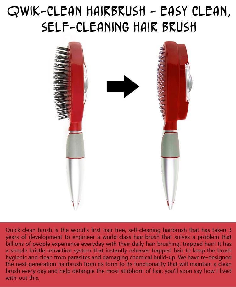 Qwik-Clean Hairbrush