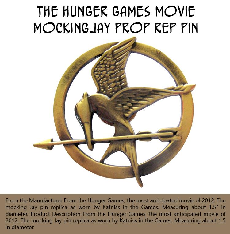 The Hunger Games Movie Mockingjay Prop Rep Pin