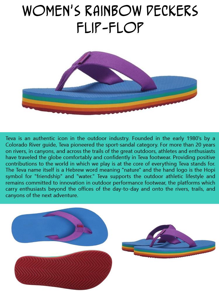 Women's Rainbow Deckers Flip-Flop