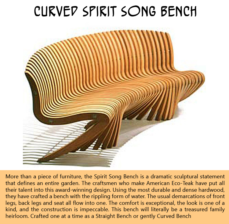 Curved Spirit Song Bench