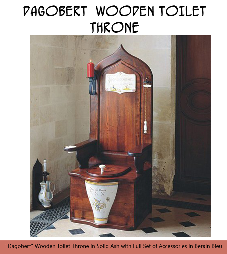 DAGOBERT  Wooden TOILET THRONE