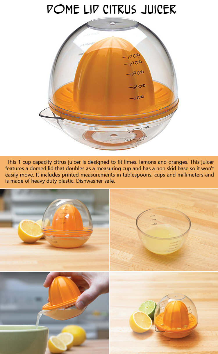 Dome Lid Citrus Juicer