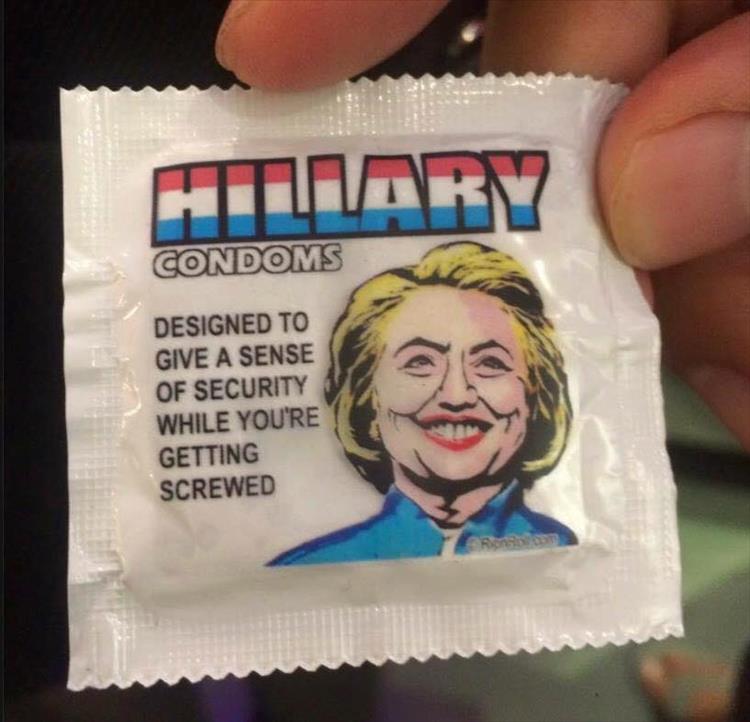 Hillary Clinton Condom