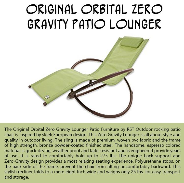 Original Orbital Zero Gravity Patio Lounger