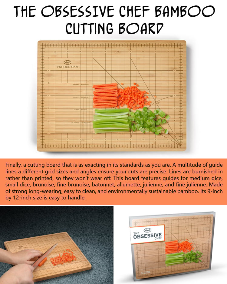 THE OBSESSIVE CHEF Bamboo Cutting Board