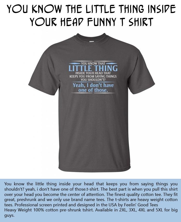 You know the little thing inside your head Funny T Shirt