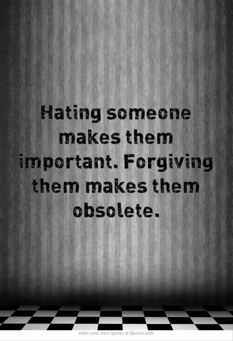 hating someone