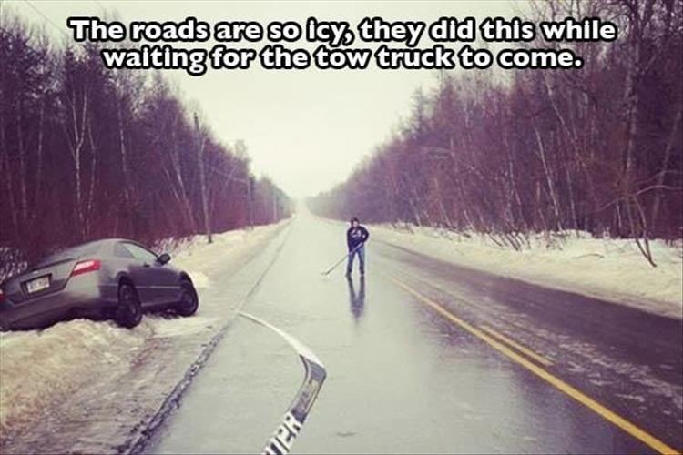 icy roads