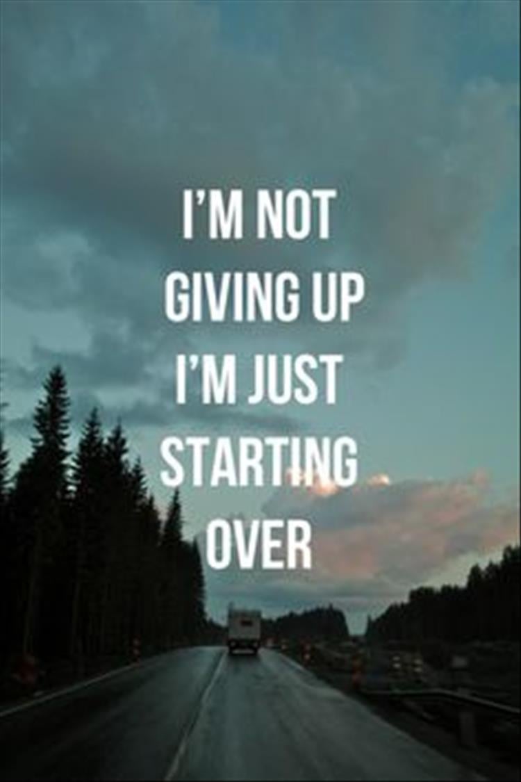 never give up