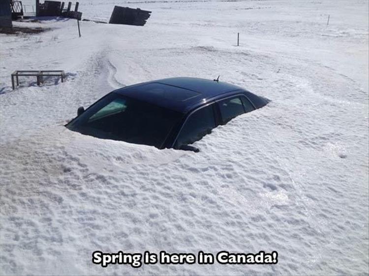 spring in canada