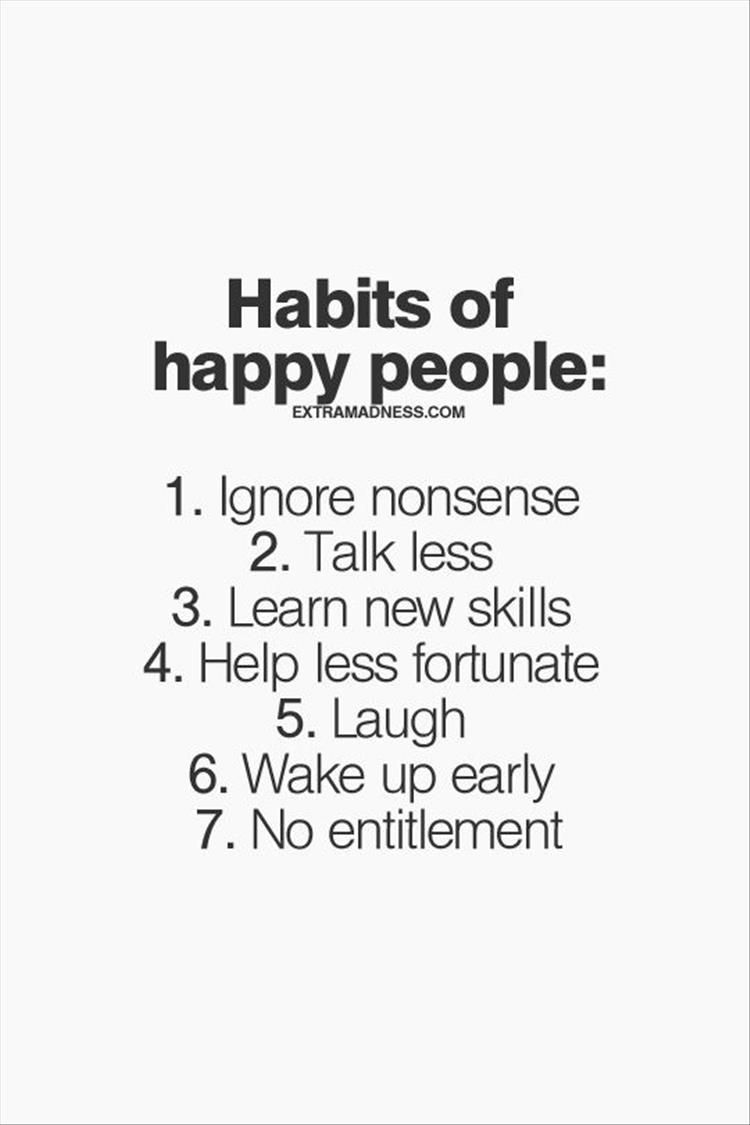 the habbits of happy people