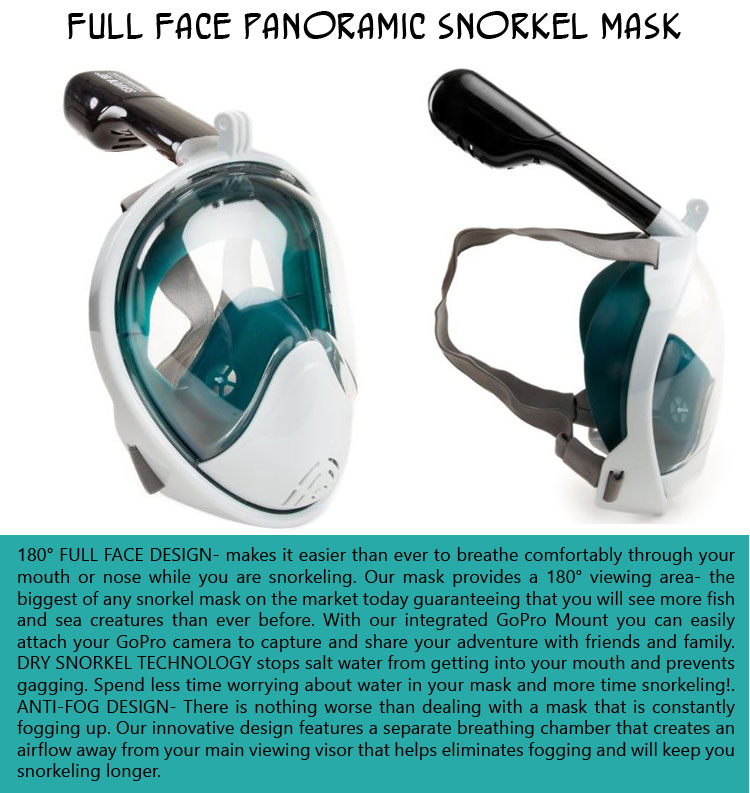180 degree snorkel mask