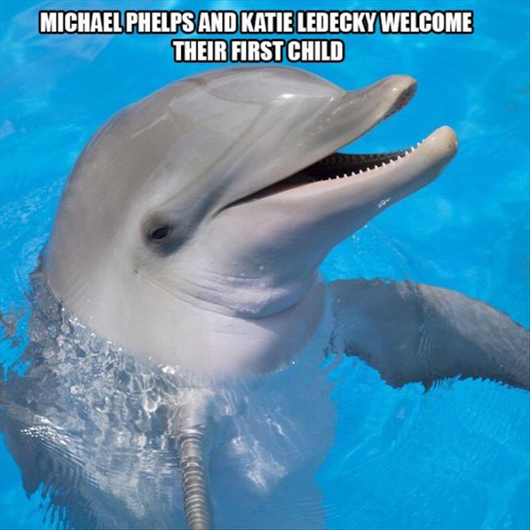 Katie Ledecky and Michael Phelps