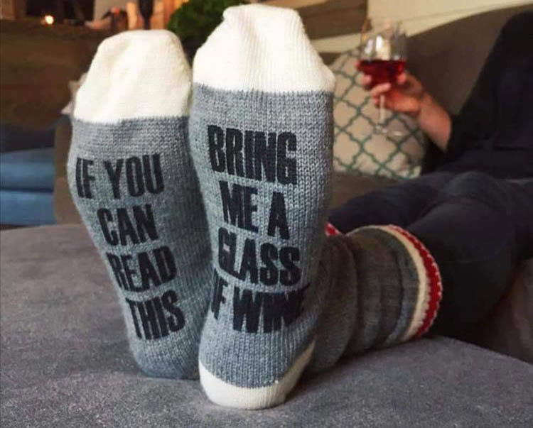 a funny pair of socks