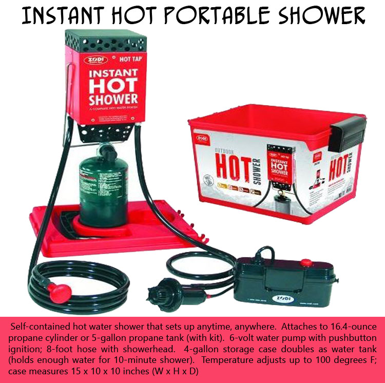 a hot shower for camping